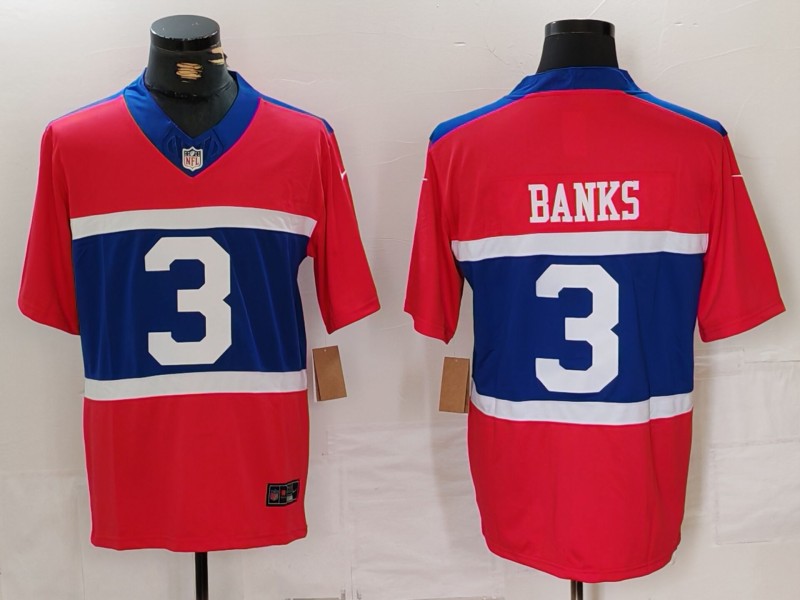 Men's New York Giants Deonte Banks #3 Century Red Alternate Jersey